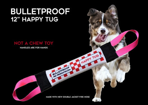 Durable Fire Hose Dog Tug Toy 12 Inch – Heavy Duty Training Tug | Made in USA Bulletproof Pet Products Inc  TUGS