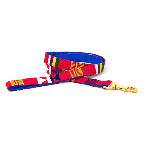 Durable Patterned Dog Leash 6 Feet – Stylish Pet Leash with Brass Clip | Made in USA Auburn Leathercrafters  item