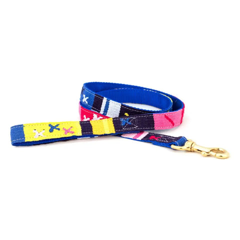 Durable Patterned Dog Leash 6 Feet – Stylish Pet Leash with Brass Clip | Made in USA Auburn Leathercrafters  item