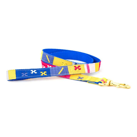 Durable Patterned Dog Leash 6 Feet – Stylish Pet Leash with Brass Clip | Made in USA Auburn Leathercrafters  item