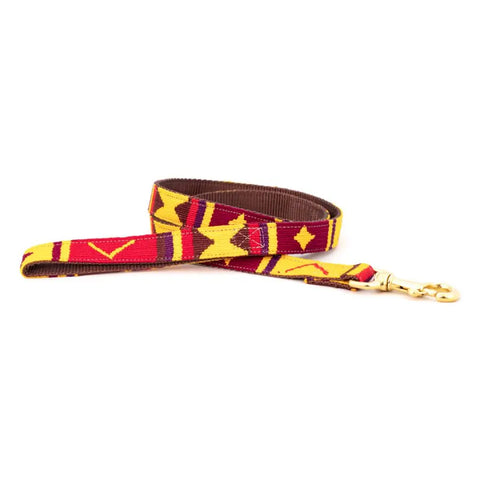 Durable Patterned Dog Leash 6 Feet – Stylish Pet Leash with Brass Clip | Made in USA Auburn Leathercrafters  item