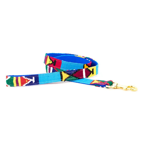 Durable Patterned Dog Leash 6 Feet – Stylish Pet Leash with Brass Clip | Made in USA Auburn Leathercrafters  item