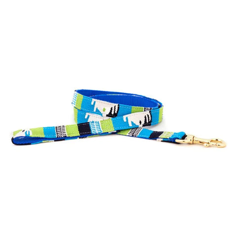 Durable Patterned Dog Leash 6 Feet – Stylish Pet Leash with Brass Clip | Made in USA Auburn Leathercrafters  item