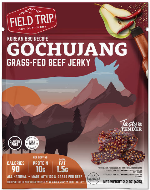 Field Trip Variety Pack – 4ct Grass-Fed Beef Jerky Sampler | Made in USA Field Trip 