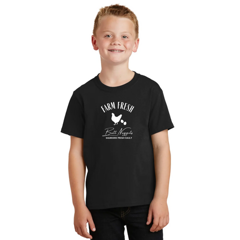 Farm Fresh Butt Nuggets Organic Cotton Unisex T-Shirt – Made in USA Suede Kloth 