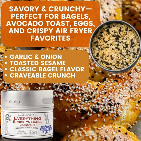 Gourmet Taste of America Seasoning Gift Set – 6 Small-Batch Spices 4oz Tins | Made in USA – Premium Flavor Collection Gustus Vitae  Collections & Gift Sets