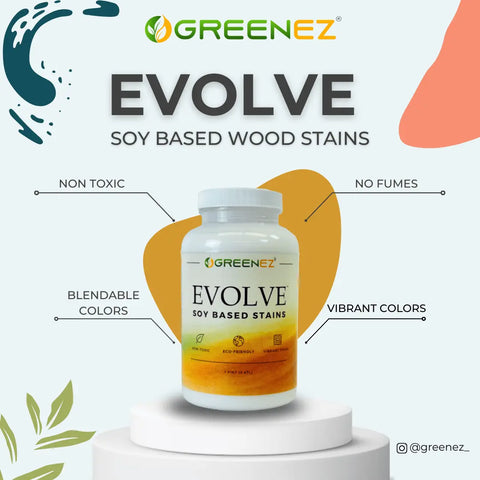 GreenEZ Evolve Soy Wood Stains 1 Pint – Eco-Friendly Blend | Made in USA GreenEZ®  Hobbies & Creative Arts