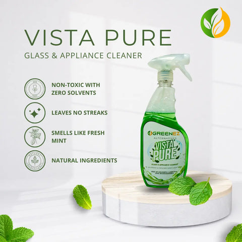 GreenEZ Vista Pure 22 Oz Glass Cleaner – Streak Free | Made in USA GreenEZ® 