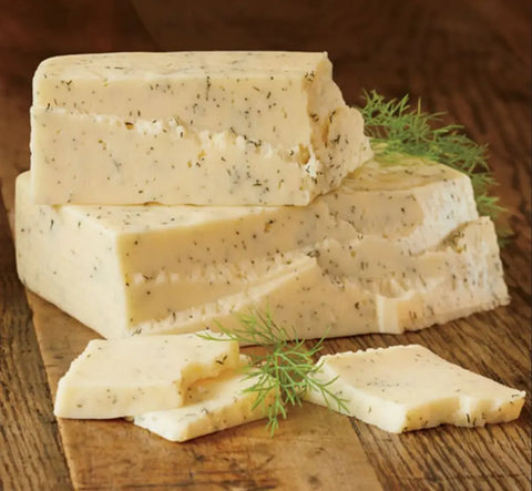 Handcrafted Dill Havarti Cheese 6oz-15oz Blocks – Creamy Herb-Infused Dairy | Made in USA Keystone Cheese  Cheese