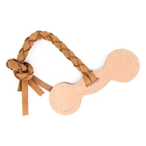 Handcrafted Natural Leather Dog Tug Toy – Durable Interactive Play – Auburn Leathercrafters | Made in USA Auburn Leathercrafters  item