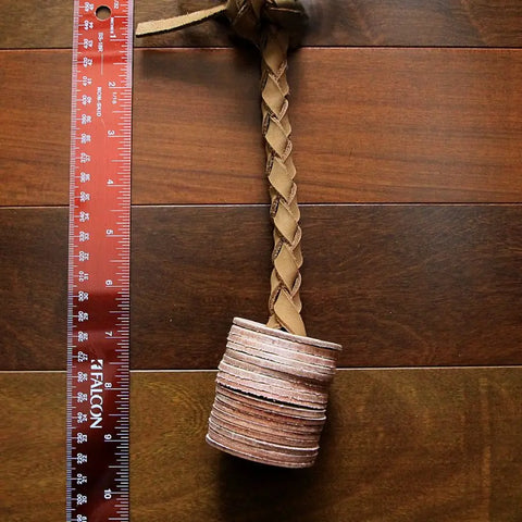 Handcrafted Natural Leather Dog Tug Toy – Durable Interactive Play – Auburn Leathercrafters | Made in USA Auburn Leathercrafters  item