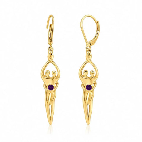 Handcrafted Sterling Silver Soulmate Drop Earrings With Princess-Cut Cubic Accent – Made in USA Jewelry Symbol of Love Jewelry  Earrings