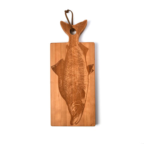 Handcrafted Wooden Fish Shaped Cutting Board | Made in USA by Words with Boards Words with Boards 
