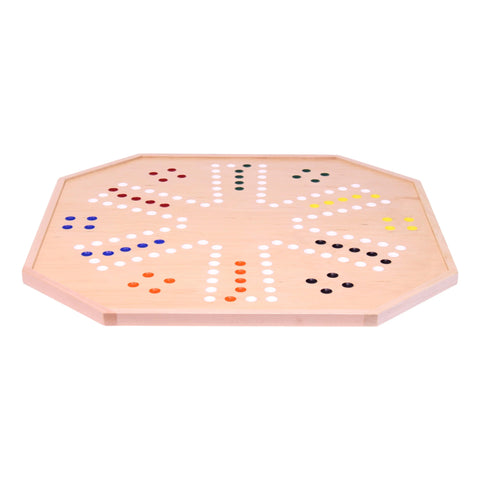 Handcrafted Wooden Marble Chase Game Board – 25 Inch Double-Sided Play Surface | Made in USA by Amish Artisans Amish Toy Box  Board Game