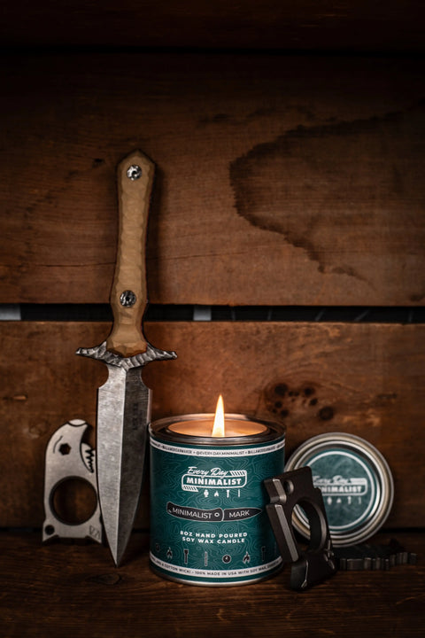 Handmade 8oz Soy Wax Candle – Urban Camper Scent with Campfire Smoke and Vanilla | Made in USA Home Fragrance All American Maker 