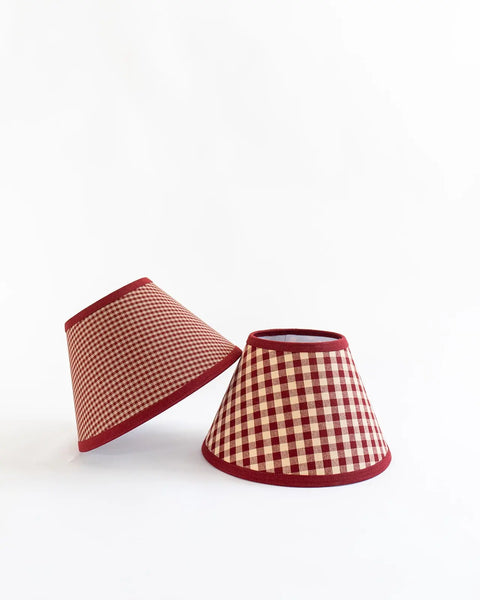 Handmade Gingham Lamp Shade – Rustic Farmhouse Lighting Accessory | Made in USA Millstream Home  Homegoods