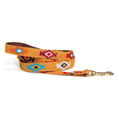 Handwoven Colorful Dog Leash With Durable Nylon Backing – Stylish Pet Leash | Made in USA Auburn Leathercrafters  item