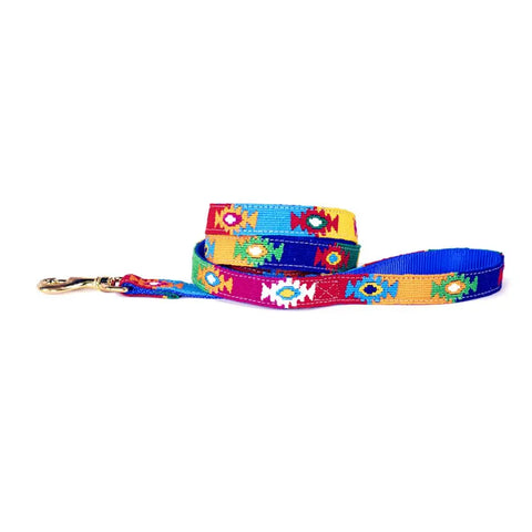 Handwoven Colorful Dog Leash With Durable Nylon Backing – Stylish Pet Leash | Made in USA Auburn Leathercrafters  item