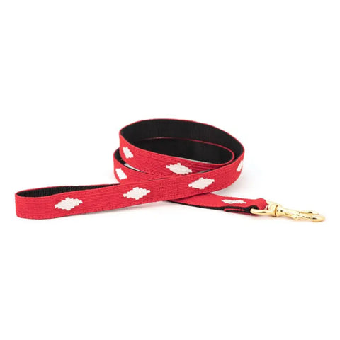 Handwoven Diamond Pattern Dog Leash – Durable Nylon with Brass Hardware | Made in USA Premium Pet Leash Auburn Leathercrafters  item