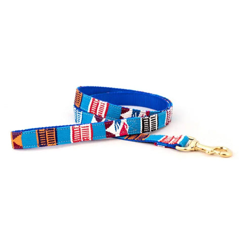 Handwoven Nylon Dog Leash with Brass Hardware – Durable Standard 6 ft Lead | Made in USA Auburn Leathercrafters  item