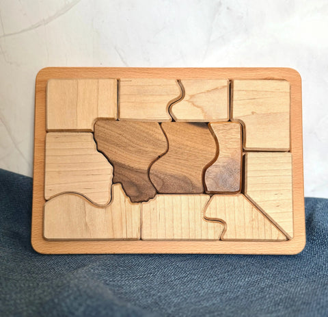 Hardwood Jigsaw Puzzle for Kids Ages 3+ – Engaging Advanced Challenge | Made in USA Lanz Co Woodworking  Toys & Games