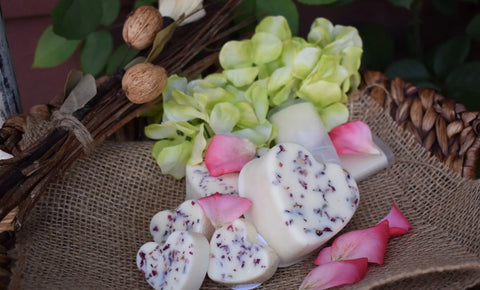 Heart-Shaped Moisturizing Bar – Rose Garden Skincare Essential | Made in USA Bathsheba Body Works 