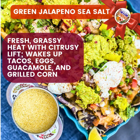 Hot & Spicy Sea Salt Gift Set – Jalapeño, Habanero & Cayenne Trio | Handcrafted Seasoning Pack Made in USA Gustus Vitae  Collections & Gift Sets
