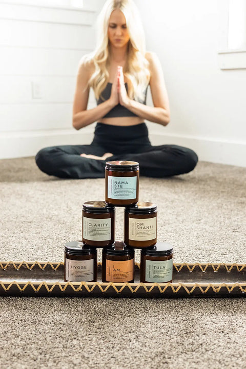 “I AM…” Affirmation Candle – Citrus Grove Scent | Morning Ritual Soy Candle | Made in USA by Shanti + Tula Shanti + Tula  Home Decor