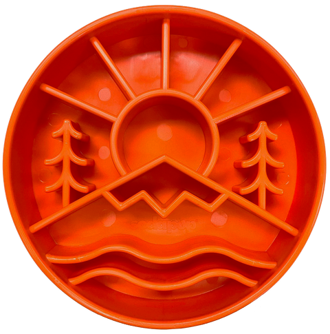 Great Outdoors Enrichment Slow Feeder Dog Bowl – Interactive Pet Dish | Made in USA SodaPup  EBOWL