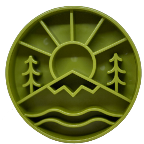 Great Outdoors Enrichment Slow Feeder Dog Bowl – Interactive Pet Dish | Made in USA SodaPup  EBOWL