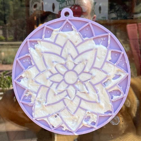 Lotus Pattern Dog Lick Mat With Suction Cups – Enrichment Feeding Tool | Made in USA SodaPup  EMAT