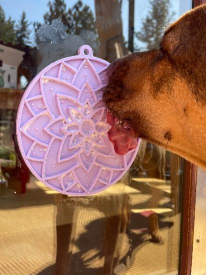 Lotus Pattern Dog Lick Mat With Suction Cups – Enrichment Feeding Tool | Made in USA SodaPup  EMAT