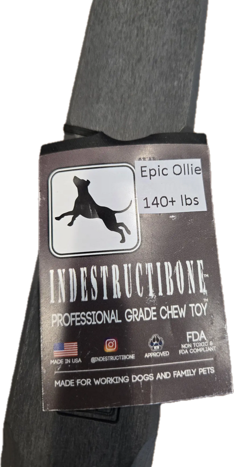 Indestructibone Professional Epic Ollie Solid Dog Chew Toy – Extra Large 140lbs+ | Made in USA Bulletproof Pet Products Inc  Indestructibone chew toys