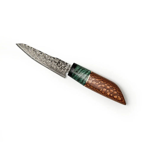 Japanese Style Petty Knife – Handcrafted Wood Handle – Precision Kitchen Paring Knife | Made in USA Words with Boards  petty knife