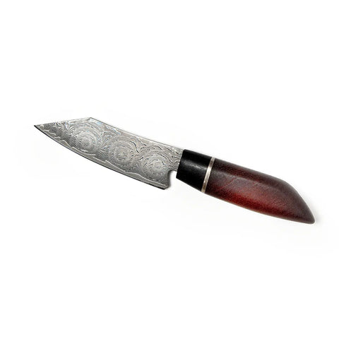 Japanese Style Petty Knife – Handcrafted Wood Handle – Precision Kitchen Paring Knife | Made in USA Words with Boards  petty knife