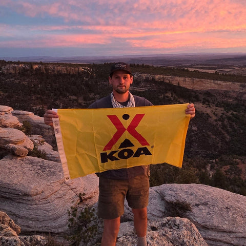 Durable KOA Outdoor Nylon Flag – 200 Denier Camping Flag | Made in USA Quality & Design Freedom Flag and Pole 