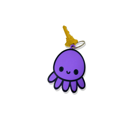 Kawaii Octopus Keychain – Cute Bag Charm | Made in USA Chatelet Manufacturing 