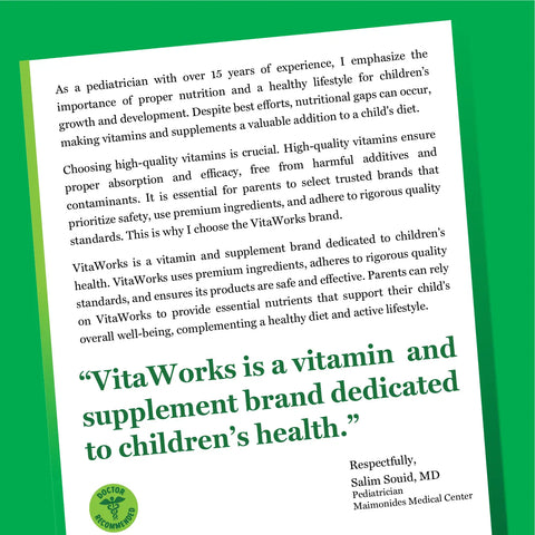 Kids Immune Support Chewable Vitamins with Elderberry and Zinc – 120 Count – Vitaworks | Made in USA VitaWorks  Chewable