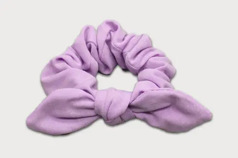 Knotted Bow Hair Scrunchie – Soft Thermoregulating Fabric | Made in USA Goodnighties  item