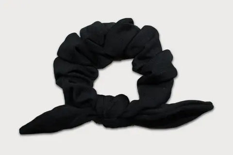 Knotted Bow Hair Scrunchie – Soft Thermoregulating Fabric | Made in USA Goodnighties  item