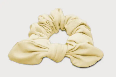 Knotted Bow Hair Scrunchie – Soft Thermoregulating Fabric | Made in USA Goodnighties  item