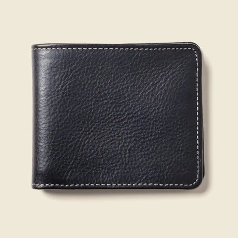 Large Black Full Grain Leather Billfold Wallet – Casupo | Handmade in USA CASUPO  Large Bifold 99.00 None