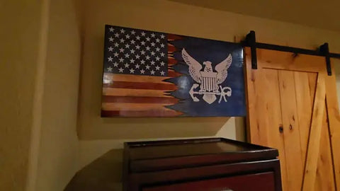 Large Cherry Hardwood Concealment Box 19x34x4.5 Inch – Custom Storage Solution | Handcrafted in USA by Veterans American Grains LLC 