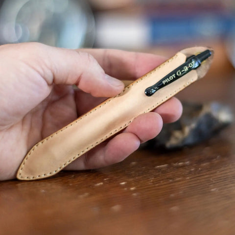 Leather Pen Sleeve for G2 Pens – Handcrafted in USA by Crafted x KC Laser Co KC Laser Co 