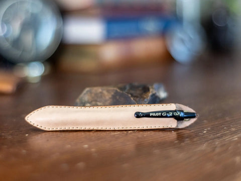 Leather Pen Sleeve for G2 Pens – Handcrafted in USA by Crafted x KC Laser Co KC Laser Co 