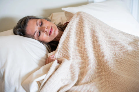 Luxury Herringbone Cotton Throw – USA-Made, Heirloom-Quality Blanket for Home or Gifts American Blossom Linens  Blankets
