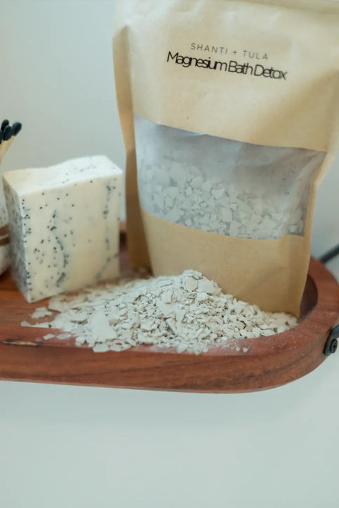 Magnesium Detox Bath Soak with Lavender & Bentonite Clay | Relaxation & Sleep Support | Made in USA by Shanti + Tula Shanti + Tula  Bath & Body