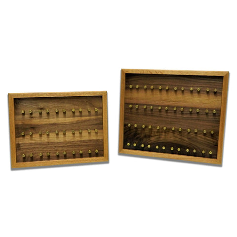 Medium Brass Challenge Coin Display Case – Oak Walnut Wood | Made in USA Legacies of America Woodworking Company  Challenge Coin Display