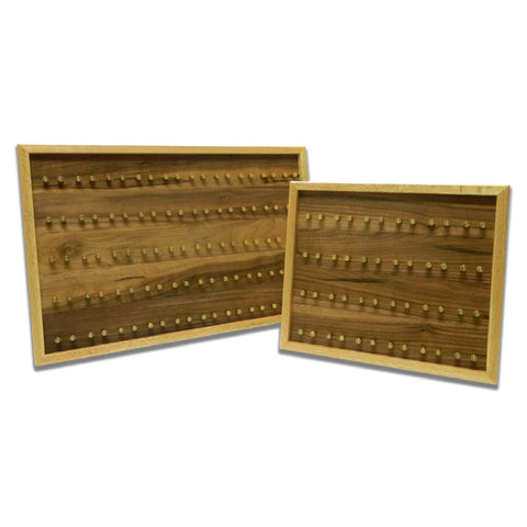Medium Brass Challenge Coin Display Case – Oak Walnut Wood | Made in USA Legacies of America Woodworking Company  Challenge Coin Display