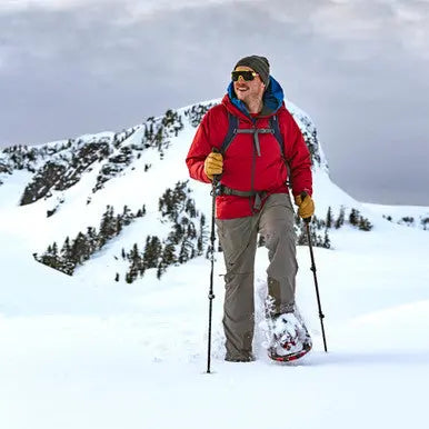Men’s Big Sky Silver 32 Inch Aluminum Backcountry Snowshoes – Made in USA Crescent Moon  item